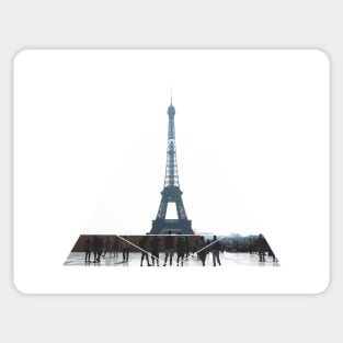 Eiffel Tower Paris Geometric Photography Sticker